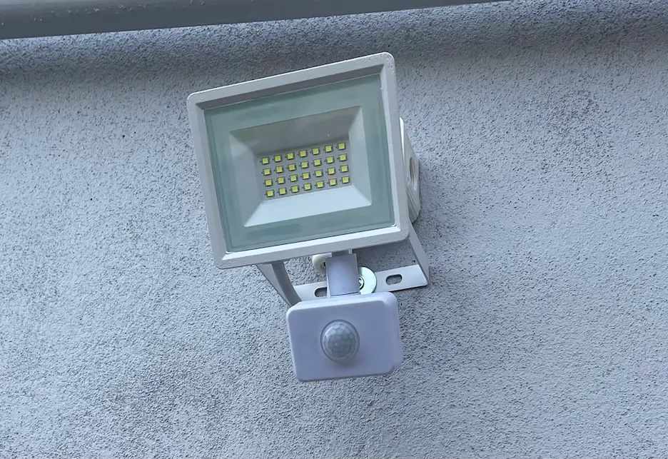 Outdoor security lighting installation Plymouth