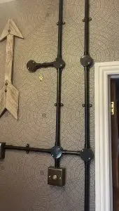 Decorative Exposed Pipe Electrical Installation Plymouth